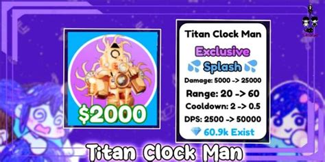 Buy Tv Man Titan Clock Man Toilet Tower Defense Toilet Tower Defense Roblox 2647454 Itemku