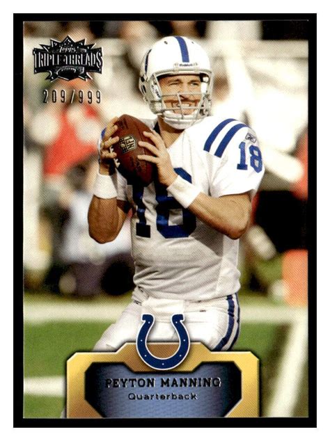 2011 Topps Triple Threads 100 Peyton Manning 999 For Sale Online EBay