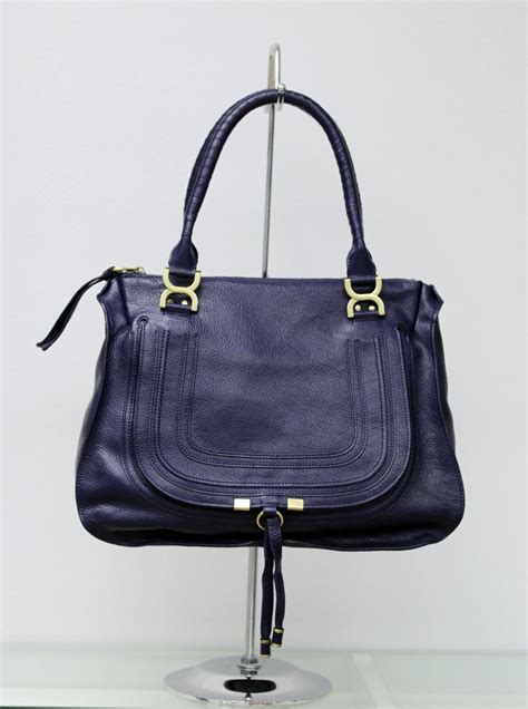 Navy Handbags In Leather Literacy Basics