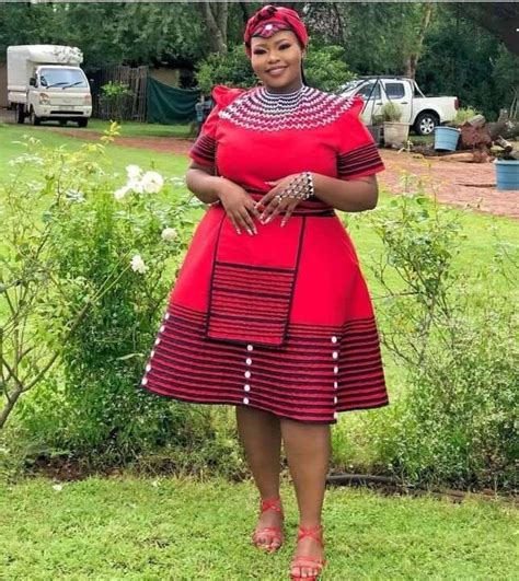 Check Out These 25 Red Orange And Yellow Cute Xhosa Umbhaco Styles