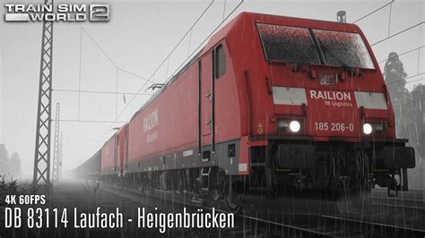 DB 83114 Laufach Heigenbrücken Main Spessart Bahn BR 185 2