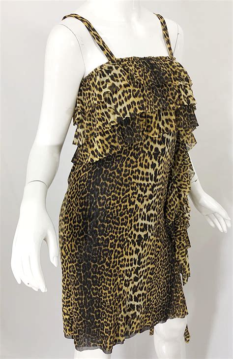 Vintage Jean Paul Gaultier 1990s Leopard Cheetah Animal Print 90s Sash