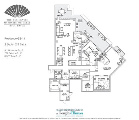 The Residences at Mandarin Oriental Floor Plans, Luxury Condos in Boca ...