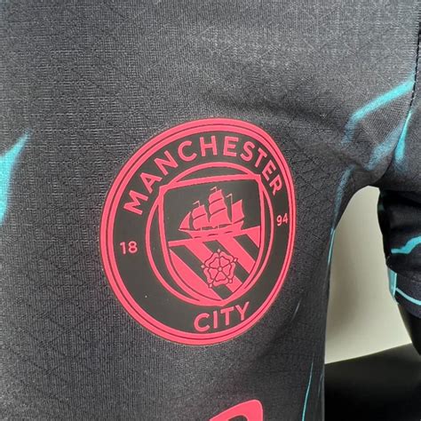 Camiseta Futbol Manchester City Tercera Equipación Versión Jugador 2023