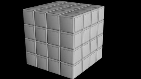 4x4 Rubiks Cube - 3D Model by Knight1341