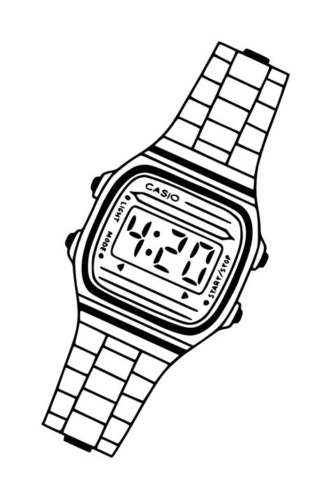 Casio Watch PNG Transparent SVG Vector | OnlyGFX.com