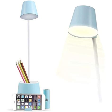 Lampe de Bureau à LED avec Veilleuse USB Rechargeable Table Lampe de