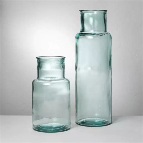 Recycled Glass Décor Cylinder Vase Hearth And Hand™ With Magnolia Glass Cylinder Vases Glass