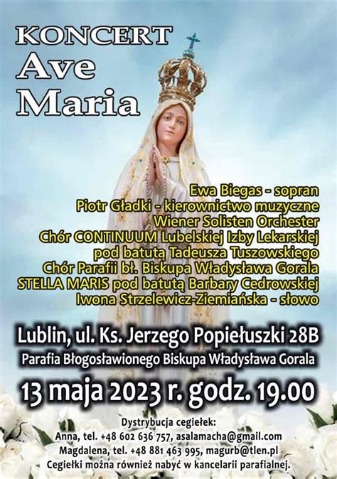 Koncert Ave Maria Muzyczna Wycieczka Przez Wieki