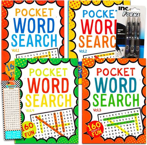 Amazon Game Party Pocket Size Word Search Books For Adults