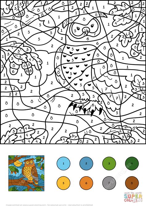 Free Online Printable Color By Number Pages - Printable Templates