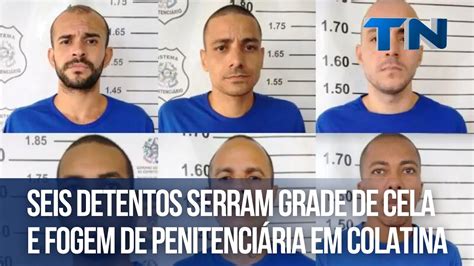 Seis detentos serram grade de cela e fogem de penitenciária em Colatina