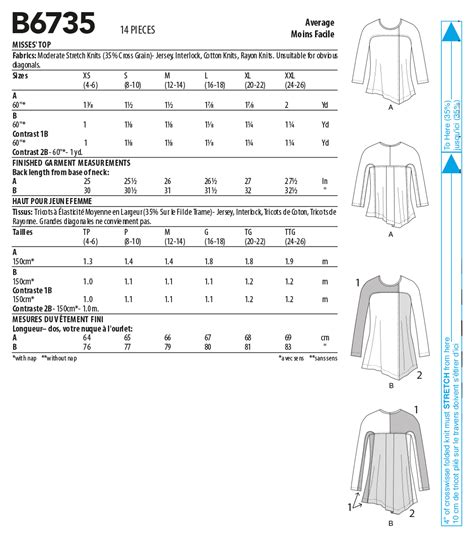 Butterick 6735 Misses Top