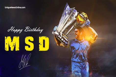 Happy Birthday Ms Dhoni Wishes Images Messages Quotes Greetings