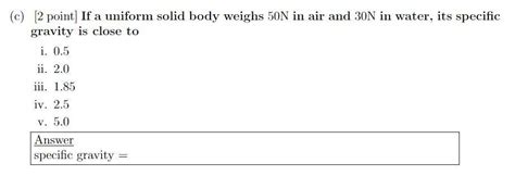 Solved C Point If A Uniform Solid Body Weighs N In Chegg