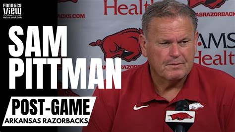 Sam Pittman Says Auburn S Bryan Harsin Out Coached Me In Arkansas Vs