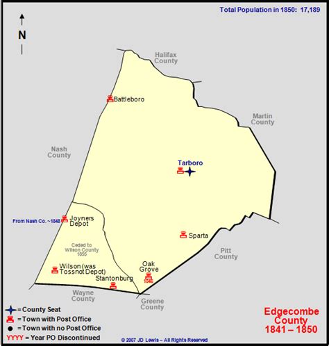 Edgecombe County Nc 1841 To 1850