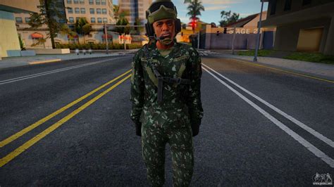 Skin Exercito Brasileiro Cavalaria Blindada 4 Para GTA San Andreas