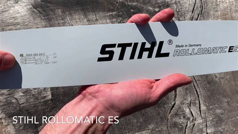 Stihl Rollomatic Es Guidebar Youtube