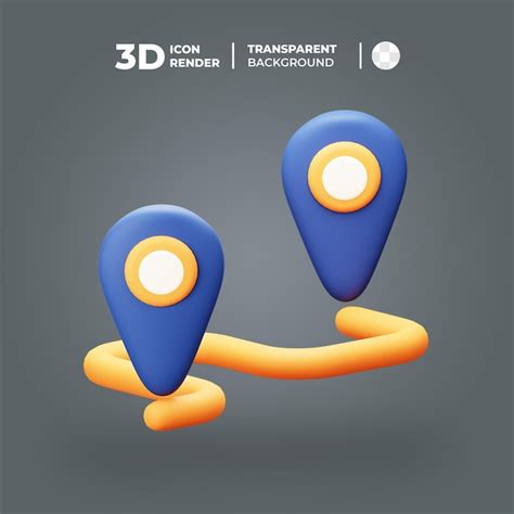 Premium Psd A 3d Pin Icon