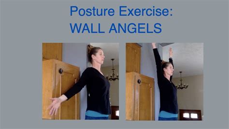 Posture Exercise Wall Angels Youtube