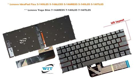 Laptop Internal Keyboard Keypad For 14 0 Lenovo IdeaPad Flex 5 14IIL05