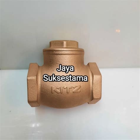 Jual Kitz Swing Check Valve Kuningan Inch Klep Tabok Original Kitz