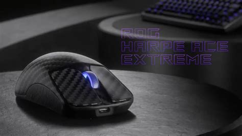 Asus Rog Harpe Ace Extreme Is An Ultra Light 47 Gram Carbon Fiber Mouse With 8 000 Hz Polling