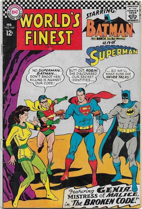 World S Finest 164 Silver Age Superman And Batman Comic Etsy