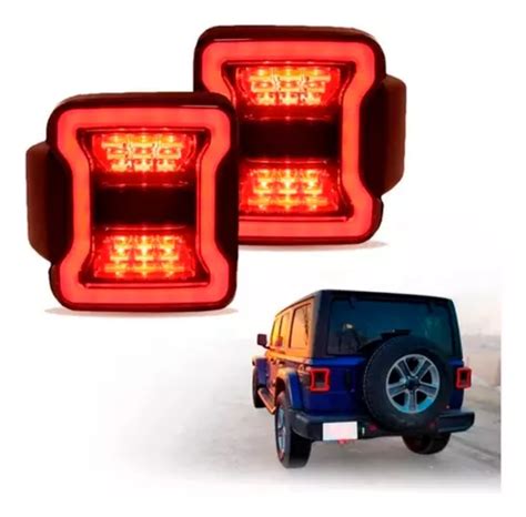 Calaveras Traseras Full Led Para Jeep Wrangler Jl 2018 2019 Ahumadas