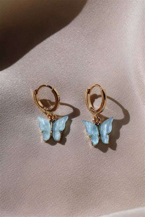 Sky Butterfly Huggie Earrings | Chvker Jewelry