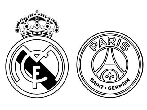 Coloriage Ligue Des Champions 2018 Real Madrid CF Paris Saint Germain 5