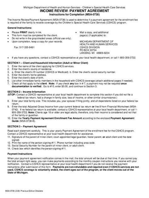 Fillable Online Msa 0738 Form Fill Online Printable Fillable Blank