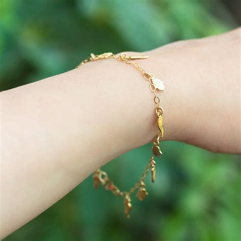 Good Luck Charm Bracelet, Gold Wing Bracelet, Wish Bracelet, Hamsa Hand ...