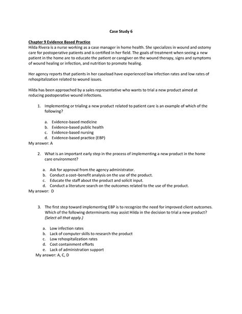 Case Study Spring Revised Case Study Chapter