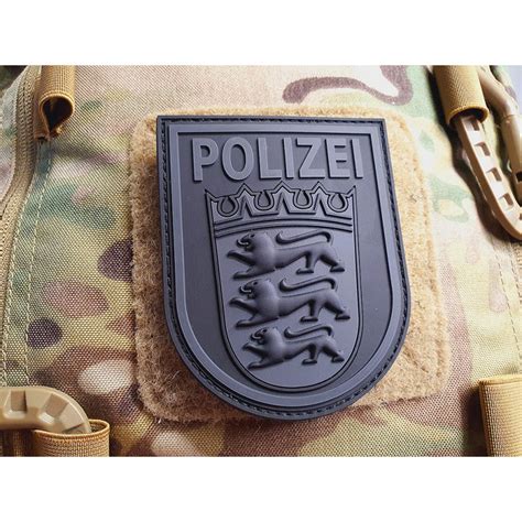 Jtg Rmelabzeichen Polizei Baden W Rttemberg Patch Blackops D