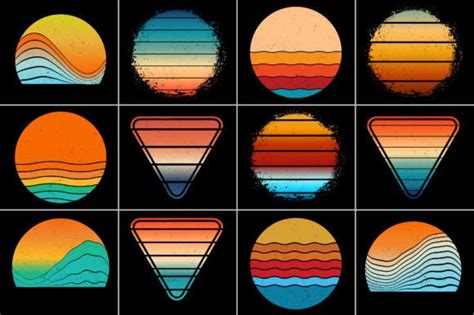 Retro Vintage Sunset Graphic By T Shirt Design Bundle · Creative Fabrica