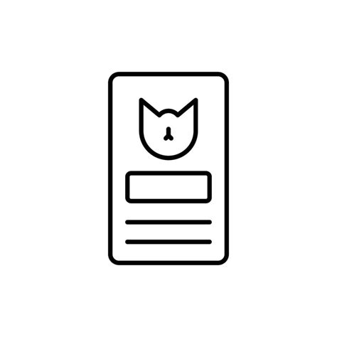 cat document icon. outline icon 21575425 Vector Art at Vecteezy