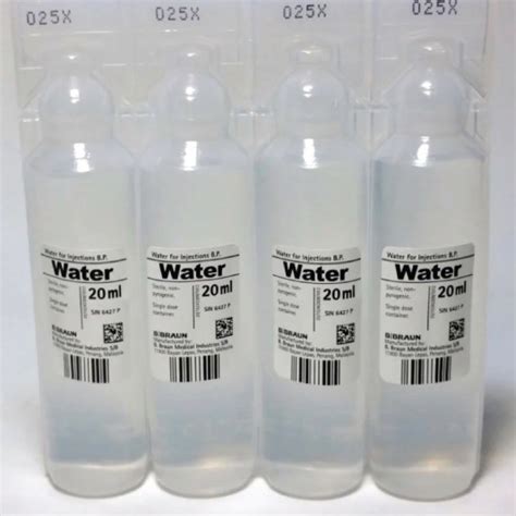 Buy B Braun Sterile Water For Injection 20 Ampoules Per Box Econo