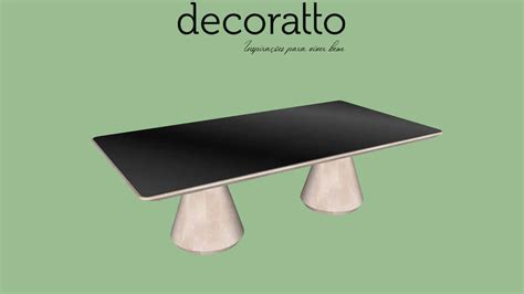 MESA DE JANTAR DECORATTO URBAN 3D Warehouse