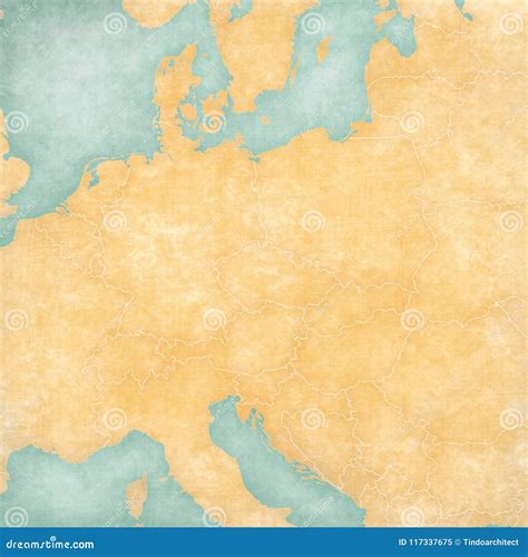 Blank Europe Map No Borders