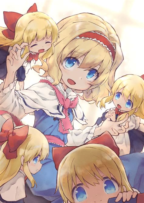 Safebooru 1girl D Alice Margatroid Blonde Hair Blue Dress Blue Eyes Bow Capelet Dress Hair