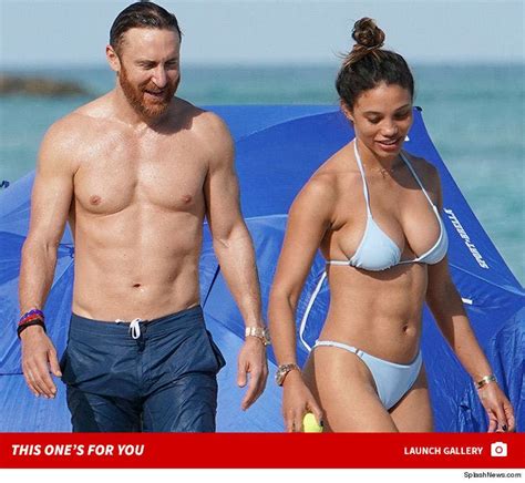 David Guetta Shirtless In Miami But Hot Gf Steals The Show With Diamond