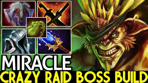 Miracle [bristleback] Crazy Raid Boss Build Ft Gh Io Dota 2 Youtube