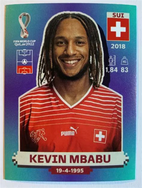 PANINI WM 2022 Qatar FIFA World Cup Sticker Nr SUI 7 KEVIN MBABU