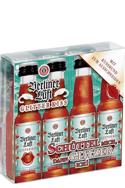 Berliner Luft Pfefferminzlikör 4 X 002 Liter Glitter Kiss