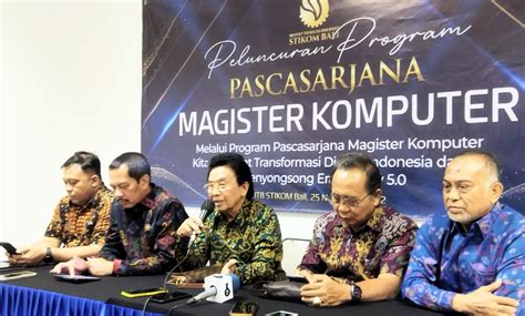 Launching Program Magister Komputer Rektor ITB STIKOM Bali Satu