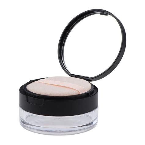 Leer Puderdose Puder Tiegel Make up Rouge Foundation Pulver Behälter