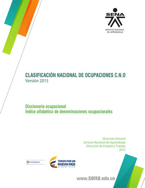 Clasificaci N Nacional De Ocupaciones Cno