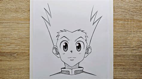 How To Draw Gon Freecss Step By Step How To Draw Gon Easy Gon